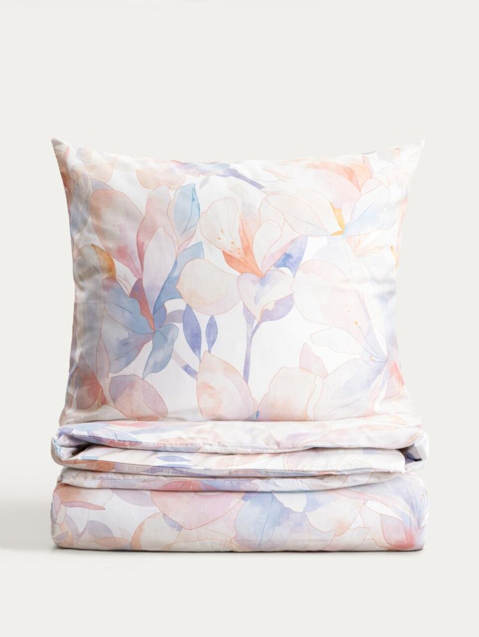 Lenjerie de pat pentru o persoana Rosa, Homla, 140x200 cm, 2 piese, bumbac satinat, multicolor - imagine 7